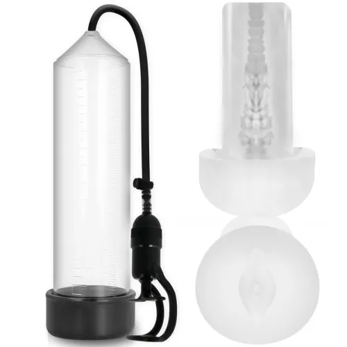 Rx5 Transparent Mit Masturbator – Pump Addicted