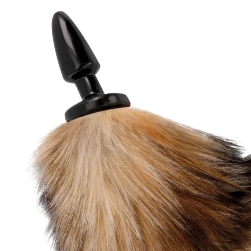 Silikon Analplug Mit Natürlichem Schwanz 10cm – Darkness