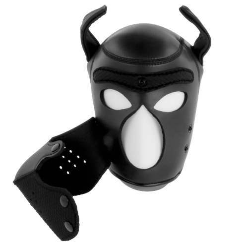 Neopren Hundemaske Mit Abnehmbarem Maul M | Darkness
