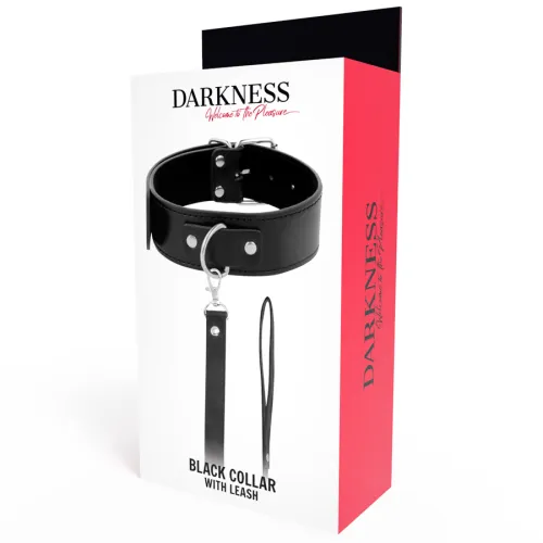 Posture Halskette Mit Lederkette – Darkness