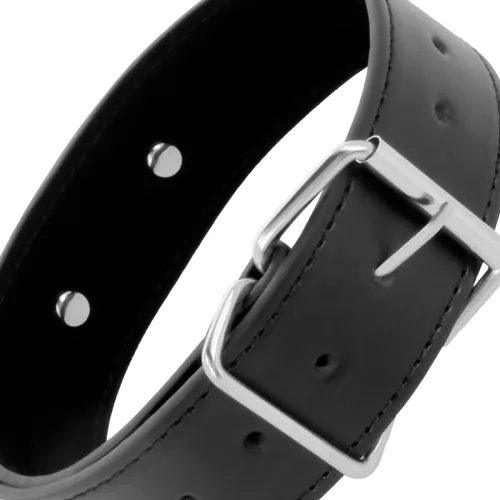 Posture Halskette Mit Lederkette – Darkness
