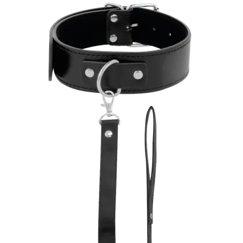 Posture Halskette Mit Lederkette – Darkness