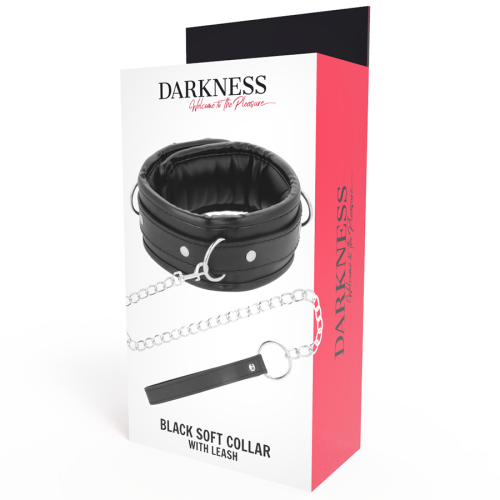 Weiche Lederhalskette Mit Kette | Darkness