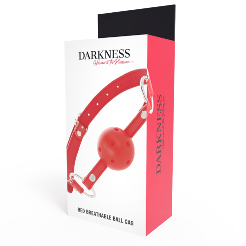 Roter, Atmungsaktiver Knebel | Darkness verpackung front