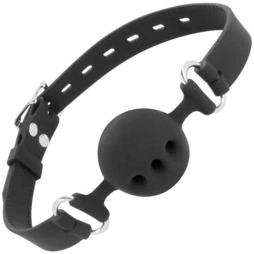 Black Breathable Silicone Gag – Darkness