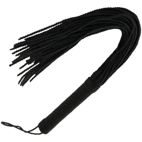 Schwarze Bondage Peitsche 50cm – Darkness