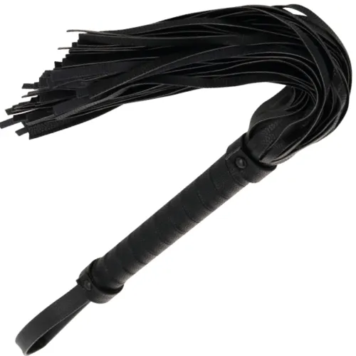 Black Leather Bondage Whip 42cm – Darkness