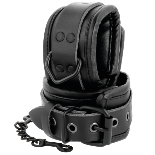 Verstellbare Fussfesseln Aus Schwarzem Leder | Darkness