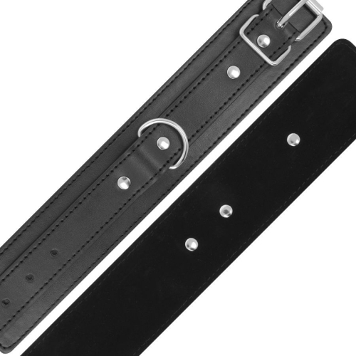 Schwarze Verstellbare Handschellen Mit Doppeltem Verstärkungsband | Darkness