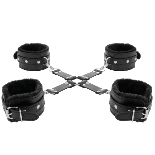 Lederhandschellen Für Füsse Und Hände Schwarz | Darkness