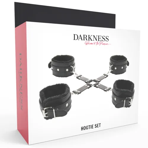 Lederhandschellen Für Füsse Und Hände Schwarz – Darkness