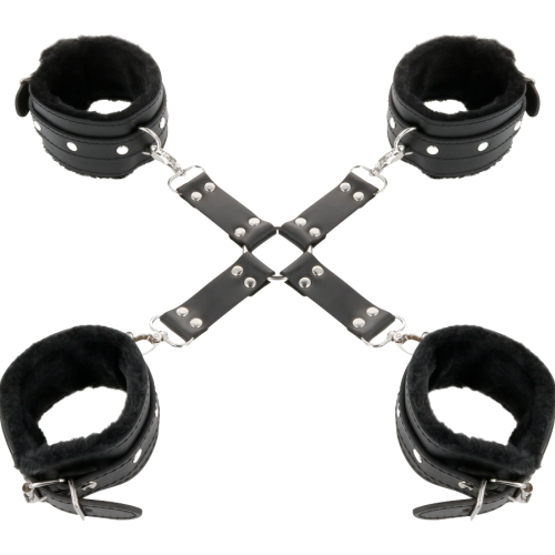 Lederhandschellen Für Füsse Und Hände Schwarz | Darkness