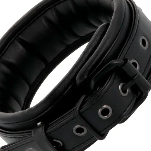 Black Leather Handcuffs and Collar – Darkness