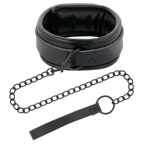 Black Leather Handcuffs and Collar – Darkness