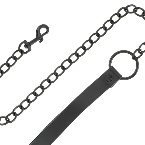 Black Leather Handcuffs and Collar – Darkness