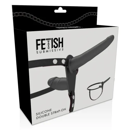 Harness Schwarze Doppelpenetration – Fetish Submissive
