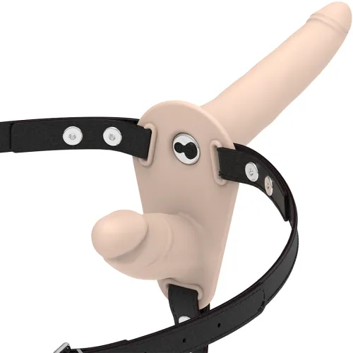 Harness Vibrator Mit Doppelpenetration Fleisch – Fetish Submissive