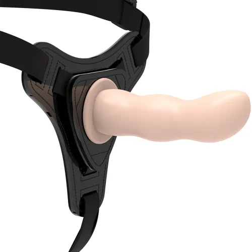 Harness Fleischfarbenes Silikon G-Spot 12,5cm – Fetish Submissive