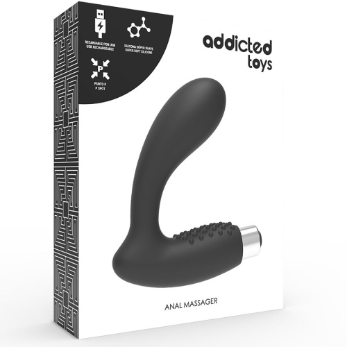 Prostatavibrator Schwarz 10 Vibrationsmodi | Addicted Toys