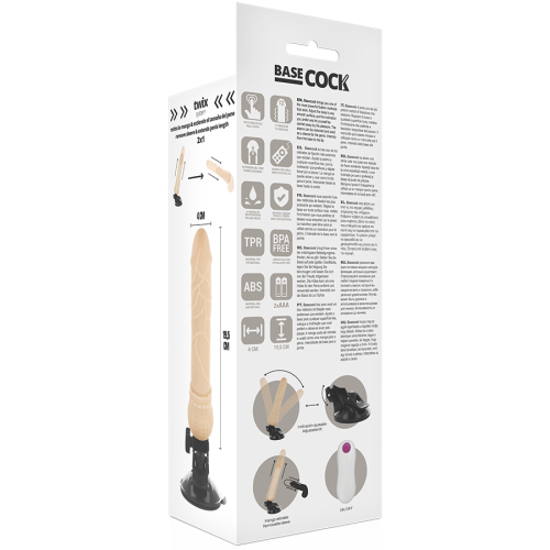 Realistischer Natürlicher Vibrator 19,5cm | Basecock