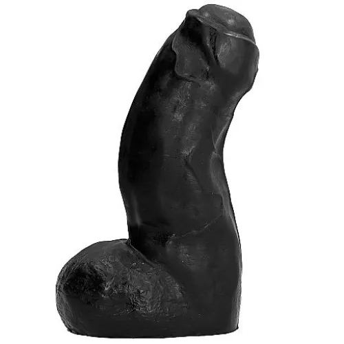 Realistischer Dong Schwarz 17cm – All Black