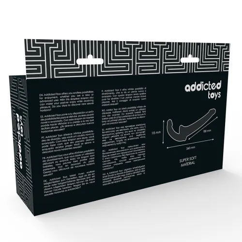Harnessdildo Ohne Natürliche Befestigung Schwarz – Addicted Toys