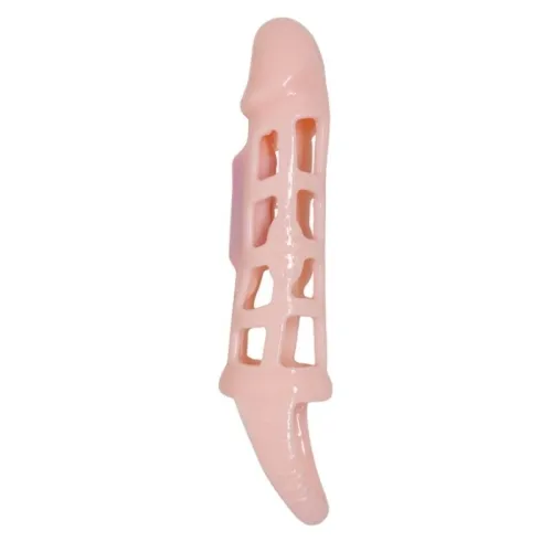 Penishülle mit Vibration und Strap Natural 13.5cm – Baile