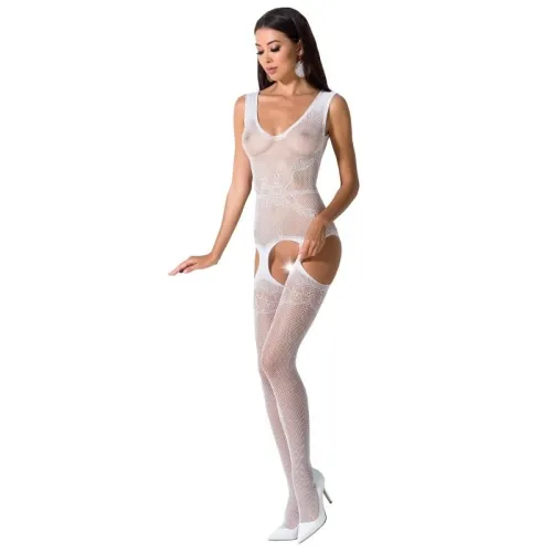 Bs062 Bodystocking Weiss OneSize – Passion