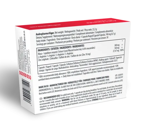 Vigor Libido Erhöhendes Ergänzungsmittel – Andropharma
