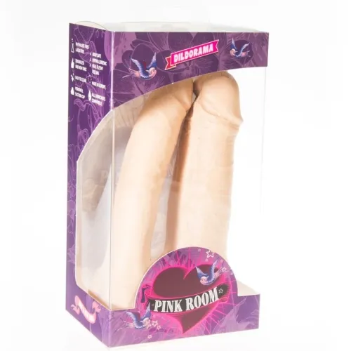 Arthus Realistischer Double Dildo Fleisch 17cm / 15.5cm – Pink Room