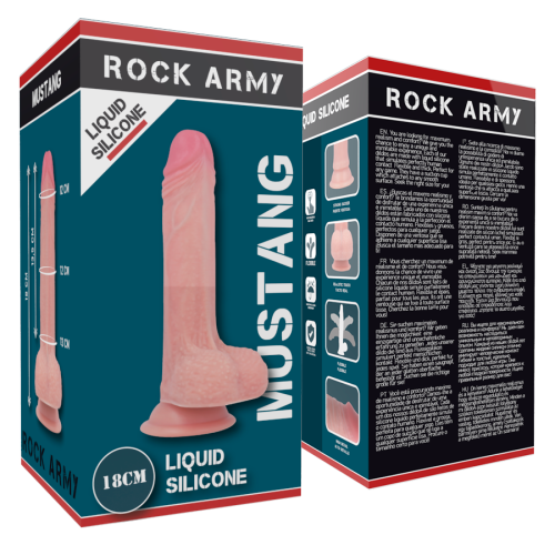 Premium Liquid Silikon Mustang Dildo 18cm | Rockarmy