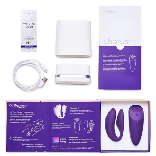 Chorus Paarvibrator Mit Squeeze Kontrolle Lila | We Vibe