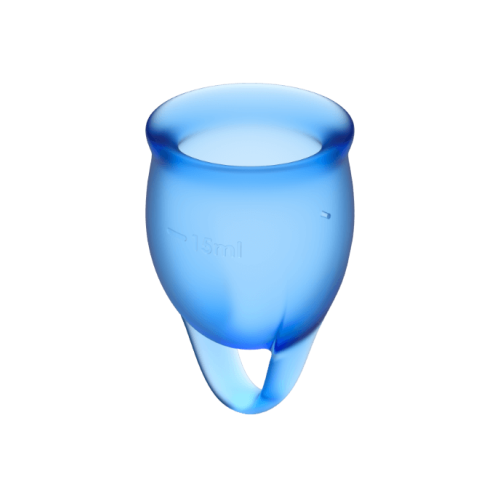 Menstruations Cup Dark Blue 15 + 20ml | Satisfyer