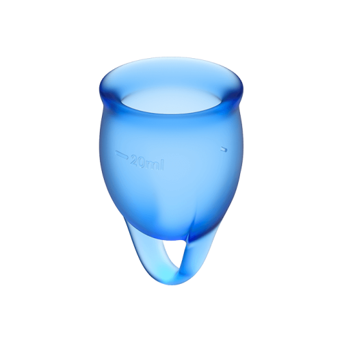 Menstruations Cup Dark Blue 15 + 20ml | Satisfyer