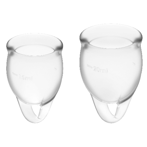 Menstruations Cup Clear 15 + 20ml | Satisfyer