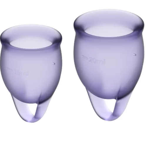 Menstruations Cup Purple 15 + 20ml – Satisfyer