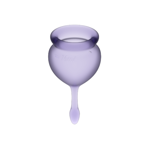 Menstruationscup Purple 15 + 20ml | Satisfyer