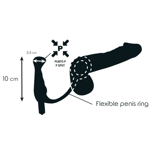 Prostatavibrator Schwarz 10cm | Addicted Toys