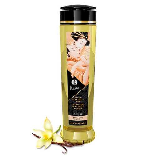 Massageöl Fetish Vanilla 240ml | Shunga