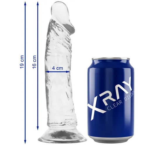 Clear Dildo Transparent 19x4cm – Xray