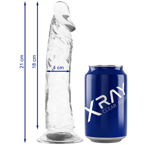 Clear Dildo 21 X 4cm | Xray