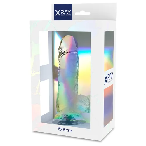 Clear Realistischer Dildo Transparent 15.5 X 3.5cm – Xray