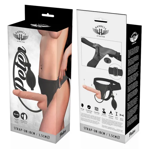 Harness Peter Mit Aufblasbarem Penis 18 X 3,5cm – Harness Attraction