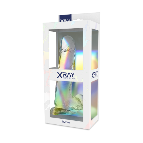 Realistischer Dildo Clear 20cm X 4.5cm | Xray