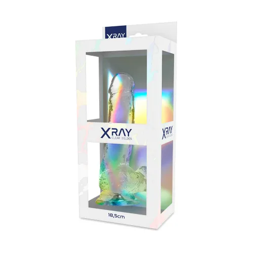 Realistischer Dildo Clear 18.5 X 3.8cm – Xray