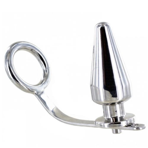 Metalhard Cock Ring Mit Stecker Anal 45 X 45mm