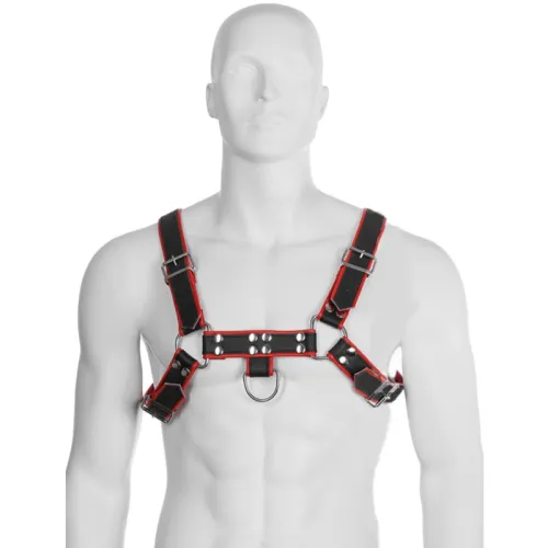 Kettengurt III Schwarz / Rot – Leatherbody