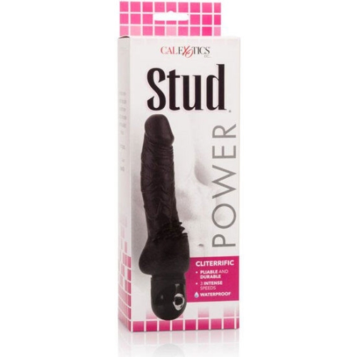 Power Stud Cliterrific Schwarzer Vibrator | Calex