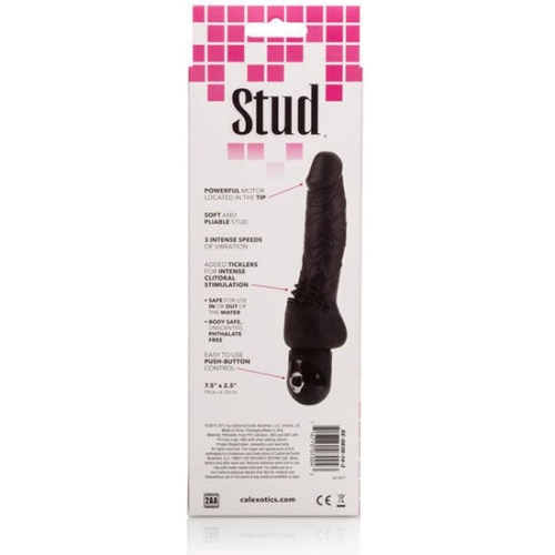 Power Stud Cliterrific Schwarzer Vibrator | Calex
