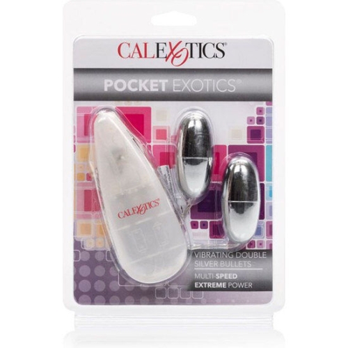 Vibrierende Kugeln Silber Duo | Calex